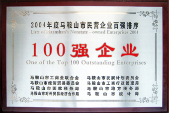 one of the top 100 outstanding enterprises